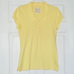 Old Navy Women's Yellow Polo Shirt - Size: Medium